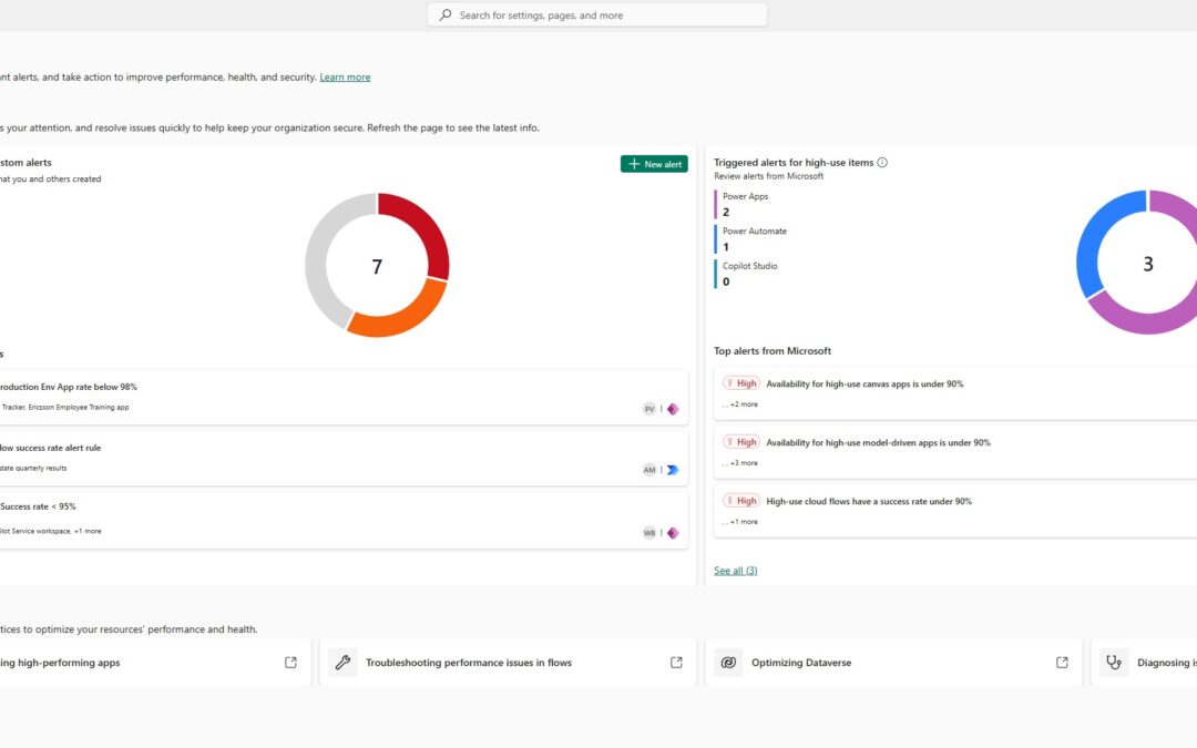 Power Platform Monitor Alerts Are Now Generally Available